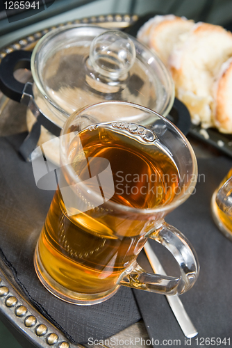 Image of tea with cakes