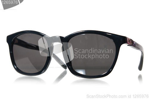 Image of Black sunglasses isolated on white