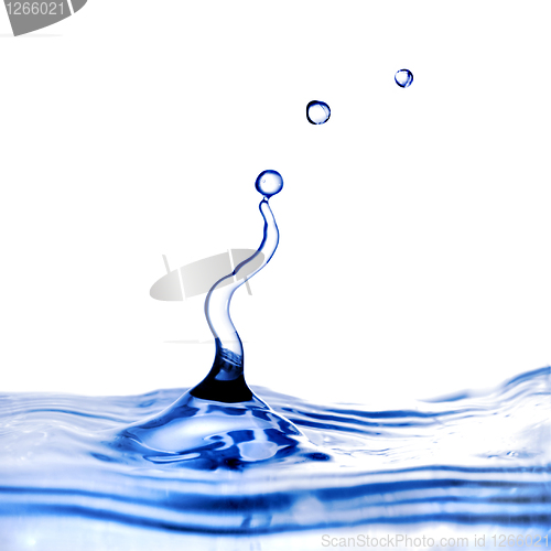 Image of water splash isolated on white