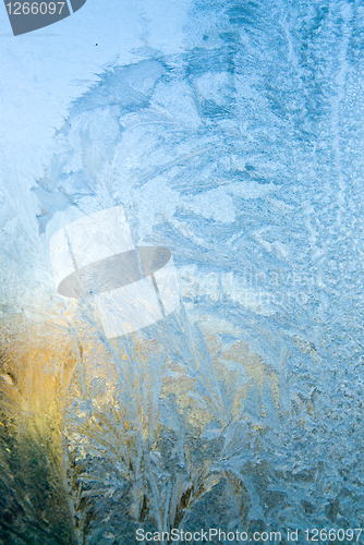 Image of ice on a window