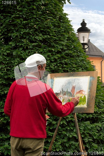 Image of Artist at work