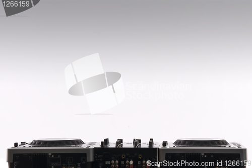 Image of dj mixer isolated on white