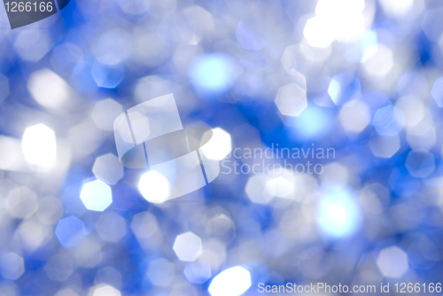 Image of blue christmas light background