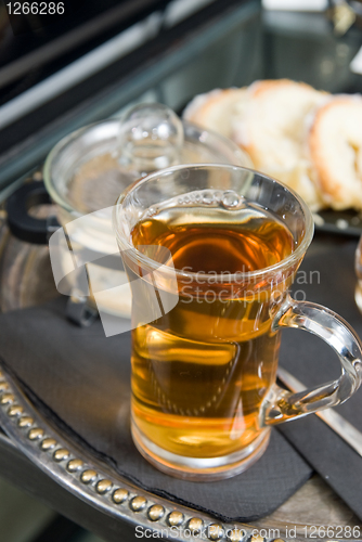 Image of tea with cakes