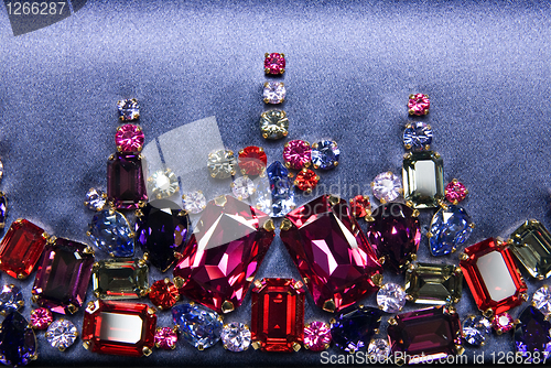 Image of various color shiny gems