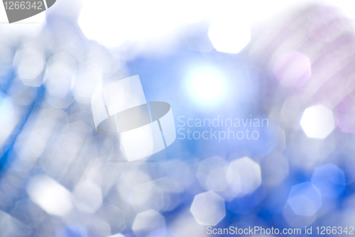 Image of blue christmas light background