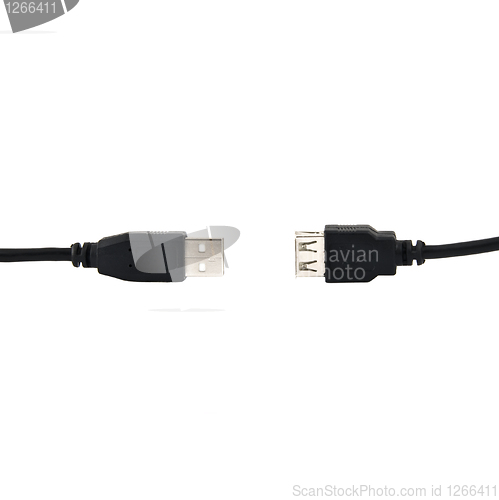 Image of Usb cable isolated on white