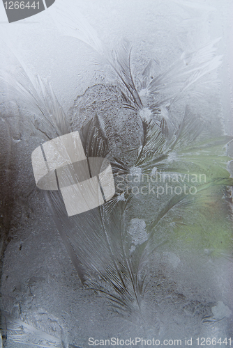 Image of ice on a window