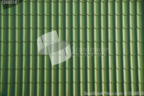 Image of green roof tile