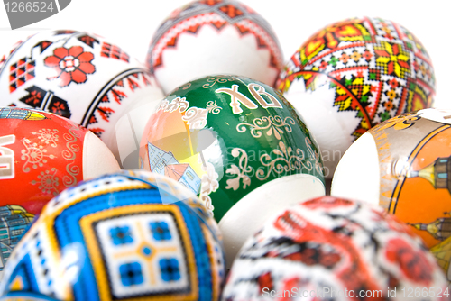 Image of close-up easter eggs