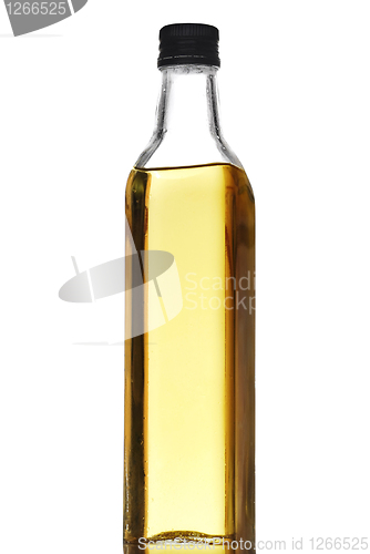 Image of Olive oil bottle isolated on white