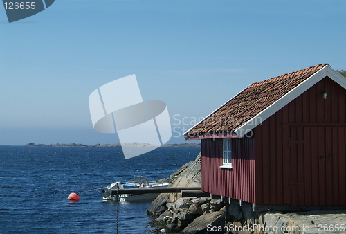 Image of Red boathouse