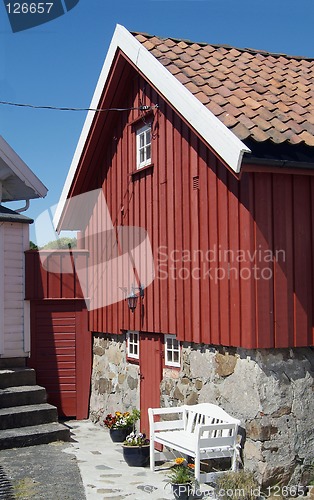 Image of Traditional red house