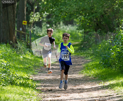 Image of Boys running in race