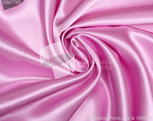 Image of Smooth elegant pink silk as background 