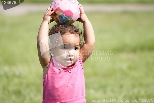 Image of baby and a ball