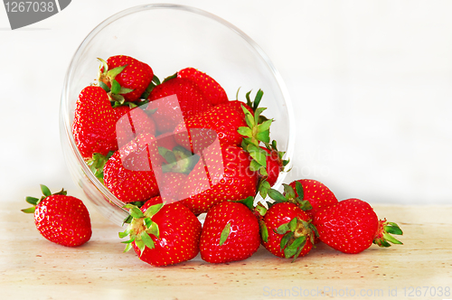 Image of Appetizing red strawberries