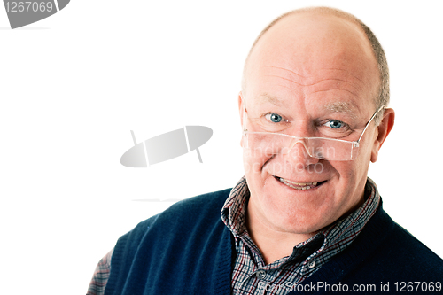 Image of Portrait of confident man in glasses