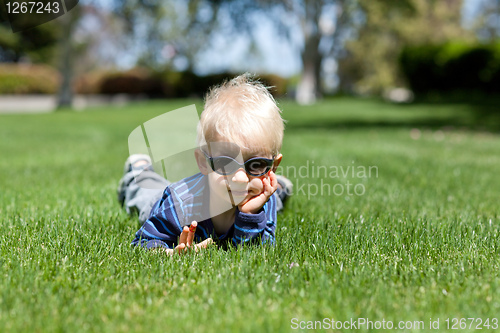 Image of relaxing toddler