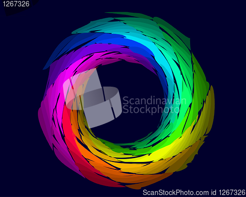 Image of color rainbow ring