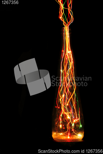 Image of christmas bottle of alcohol