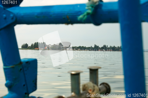 Image of Look to the island from the boat