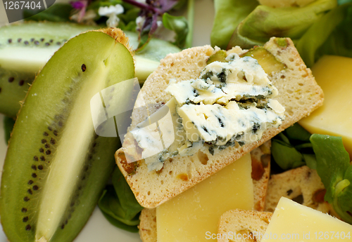 Image of Blue Cheese And Kiwi Fruit