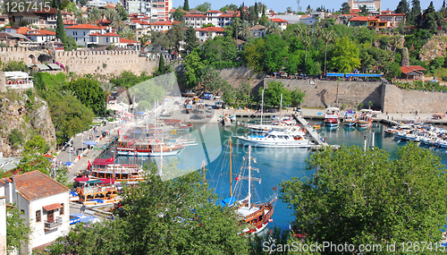 Image of Turkey. Antalya town. View of harbor 