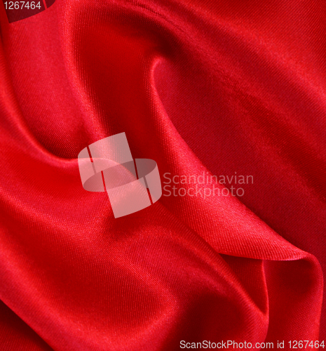 Image of Smooth Red Silk as background