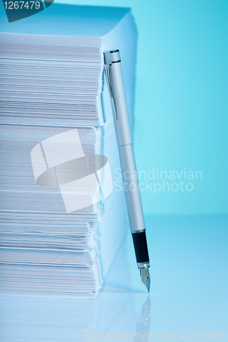 Image of business and paper