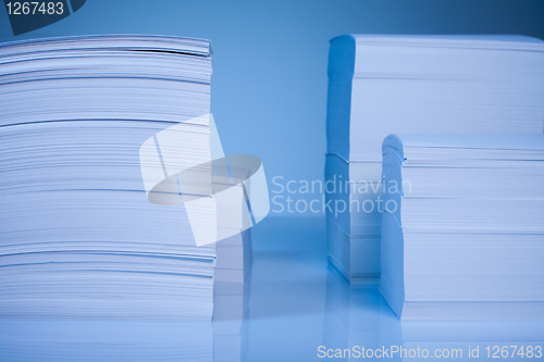 Image of Piles of paper