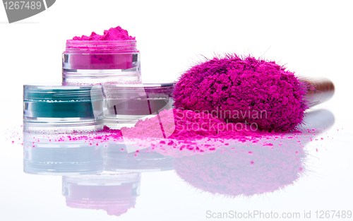 Image of Makeup powder of different colors
