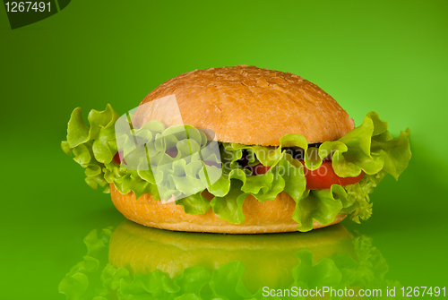 Image of Healthy hamburger without meat