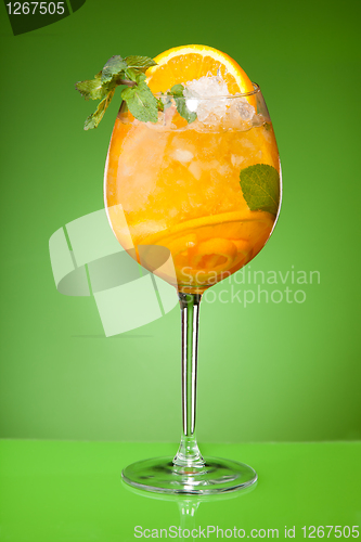 Image of Refreshing summer orange drink
