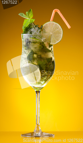 Image of Glass of lemonade