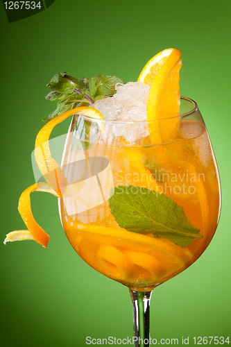 Image of Glass of fresh orange juice