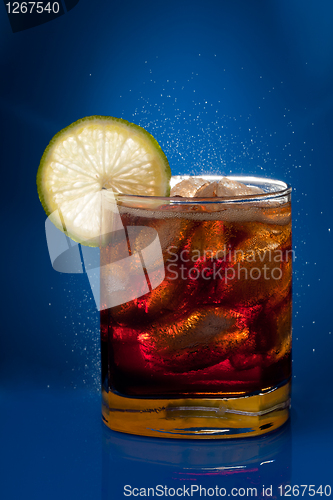 Image of Cold cola with lemon