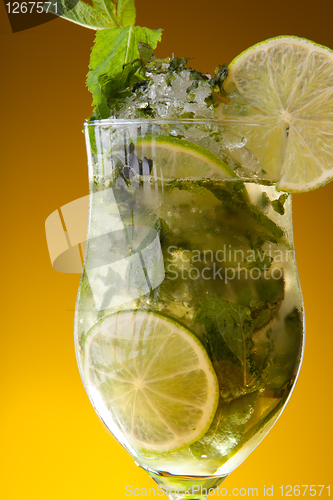 Image of Close-up of lemonade fresh drink