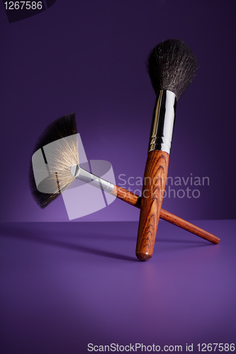 Image of Beautiful effective makeup brushes