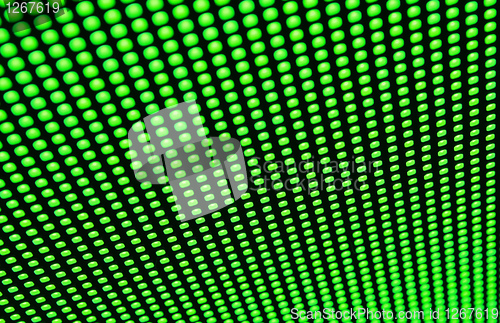 Image of green LED matrix