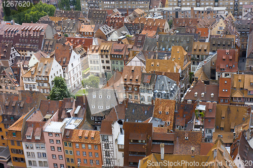 Image of tiled building roofs