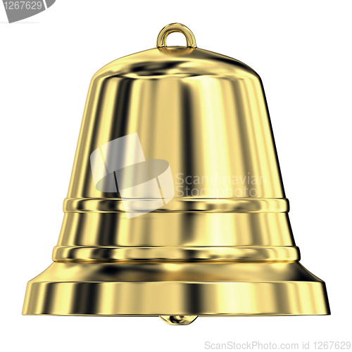 Image of Shiny golden bell,frontal view