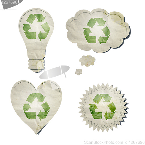 Image of receycling stickers