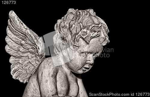 Image of Cherub on black