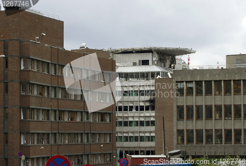 Image of 	Bombed office building