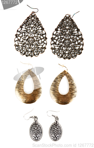 Image of three pairs of earrings
