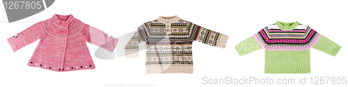 Image of collage of three warm sweaters