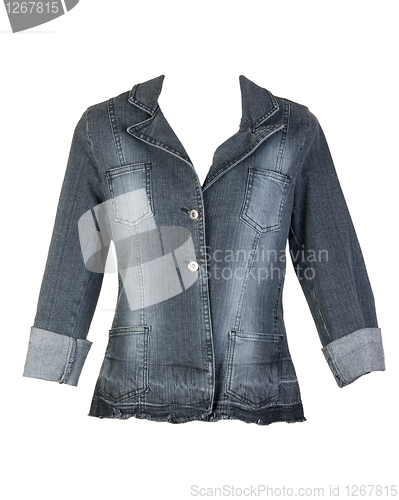 Image of gray jeans jacket