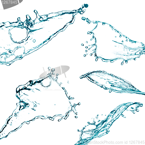 Image of Blue color water splash 