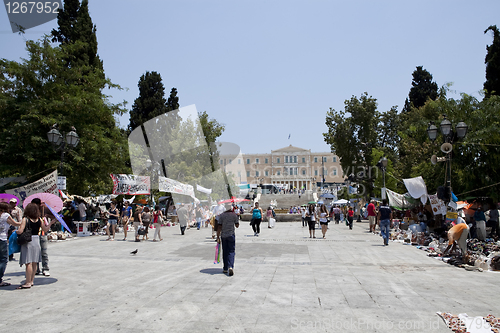 Image of Political protest in Athens, Greece 2011